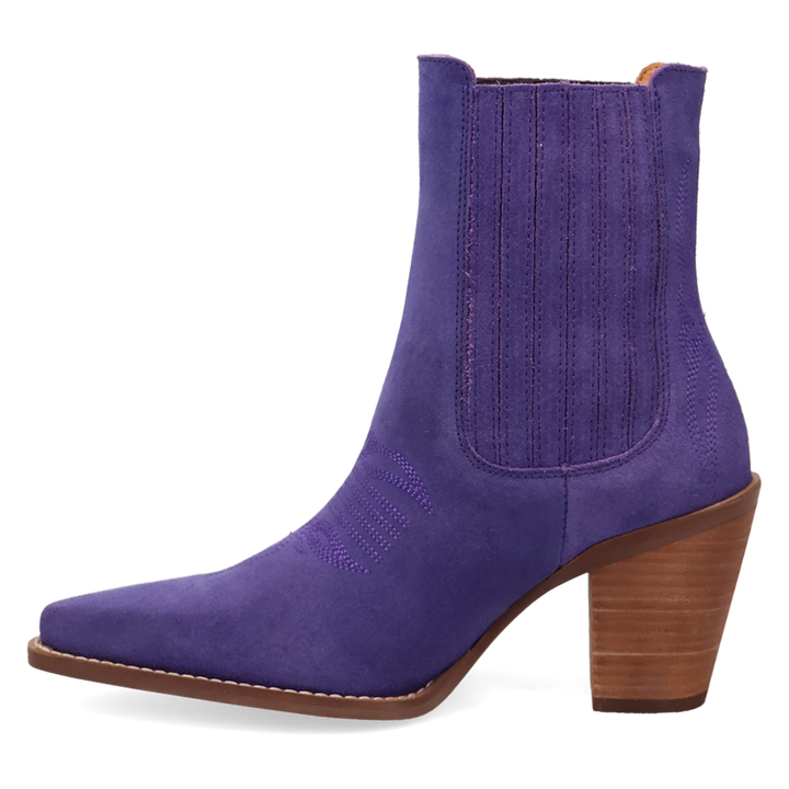Online Exclusive | Dingo | Paloma Suede Leather Bootie in Purple **PREORDER