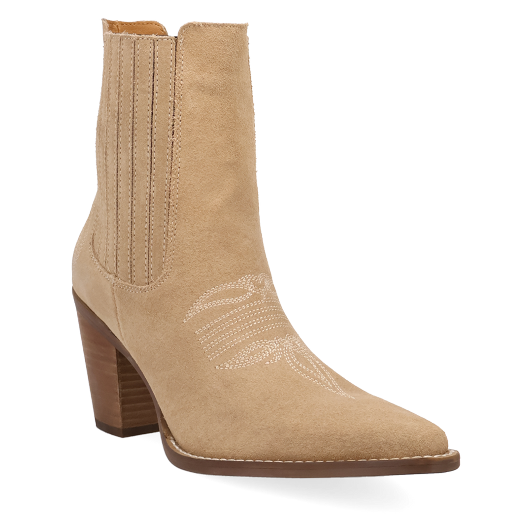Online Exclusive | Dingo | Paloma Suede Leather Bootie in Sand **PREORDER