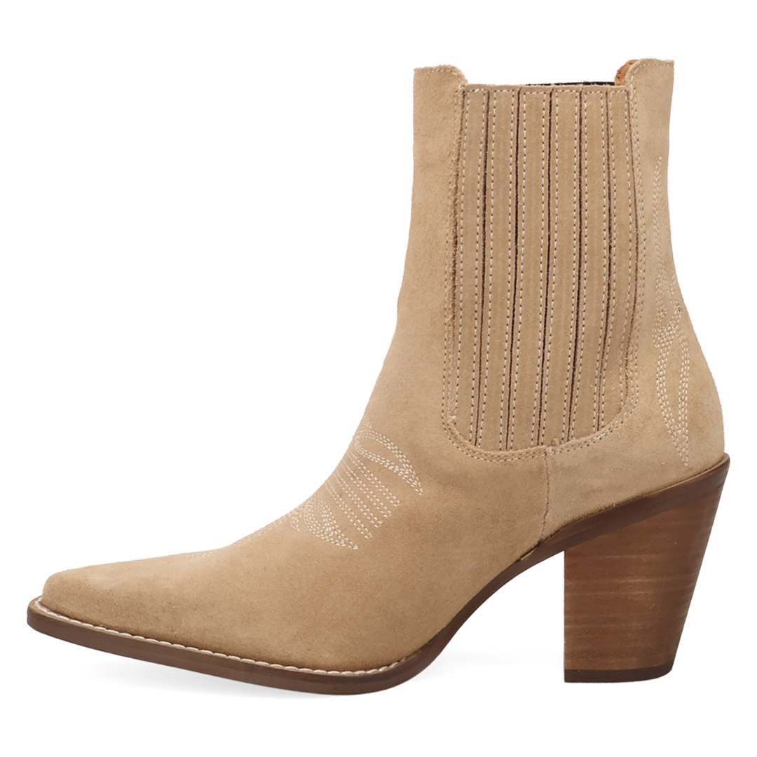 Online Exclusive | Dingo | Paloma Suede Leather Bootie in Sand **PREORDER