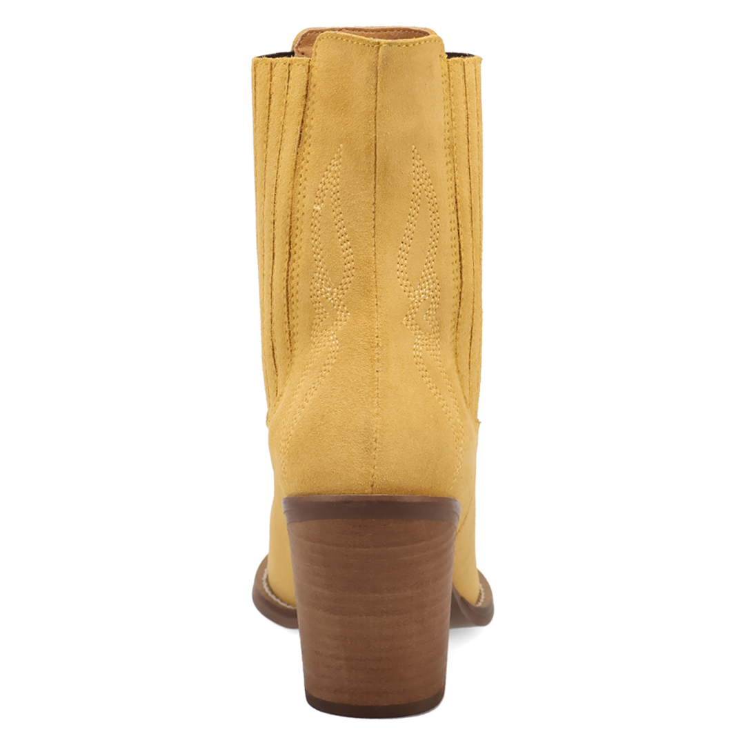 Online Exclusive | Dingo | Paloma Suede Leather Bootie in Yellow **PREORDER