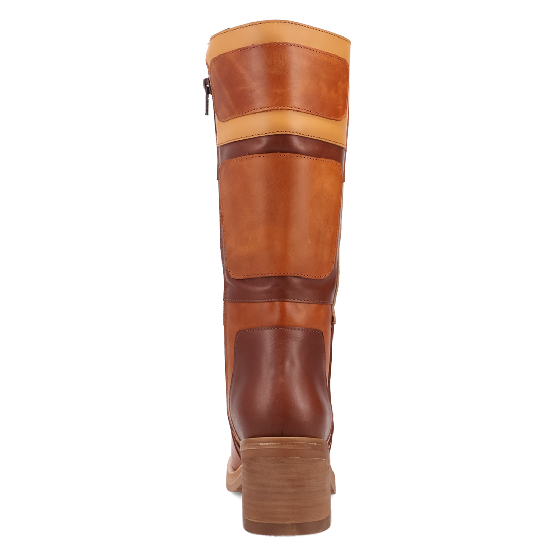 Online Exclusive | Dingo | Patches Leather Boot in Tan **PREORDER