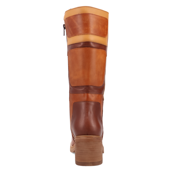 Online Exclusive | Dingo | Patches Leather Boot in Tan **PREORDER