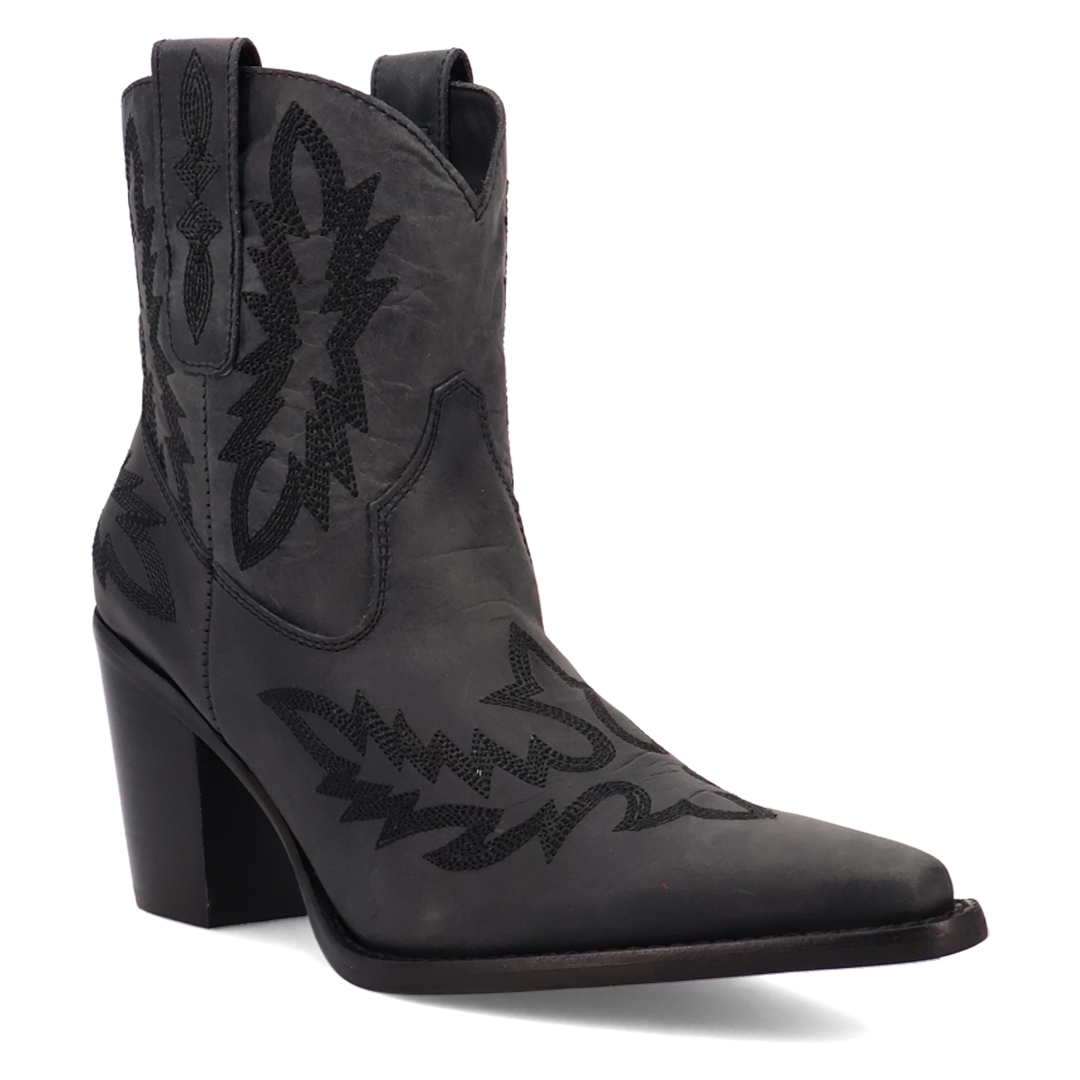 Online Exclusive | Dingo | Rocky Top Leather Bootie in Black **PREORDER