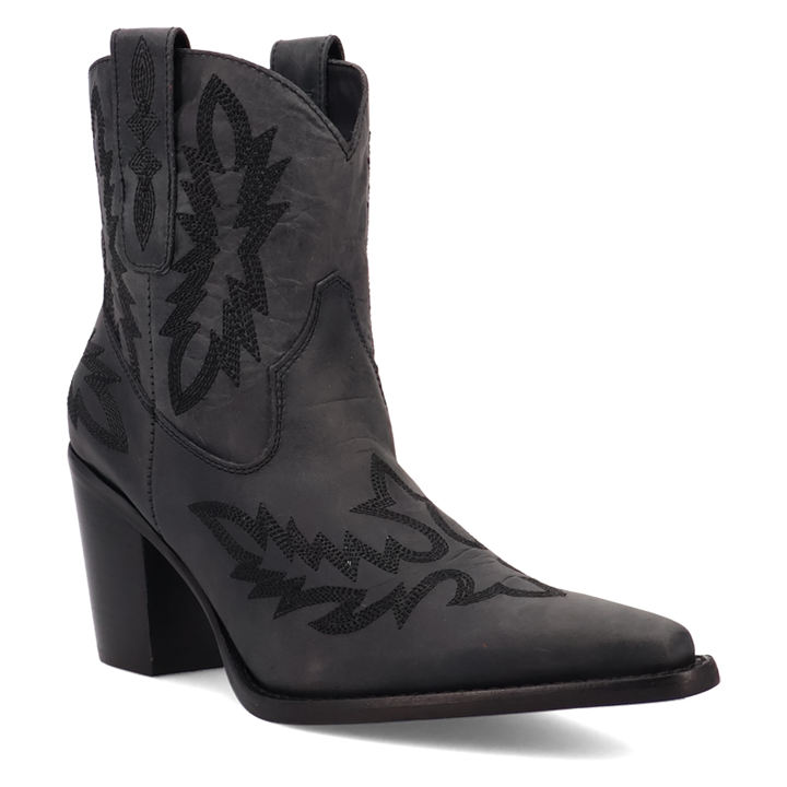 Online Exclusive | Dingo | Rocky Top Leather Bootie in Black **PREORDER