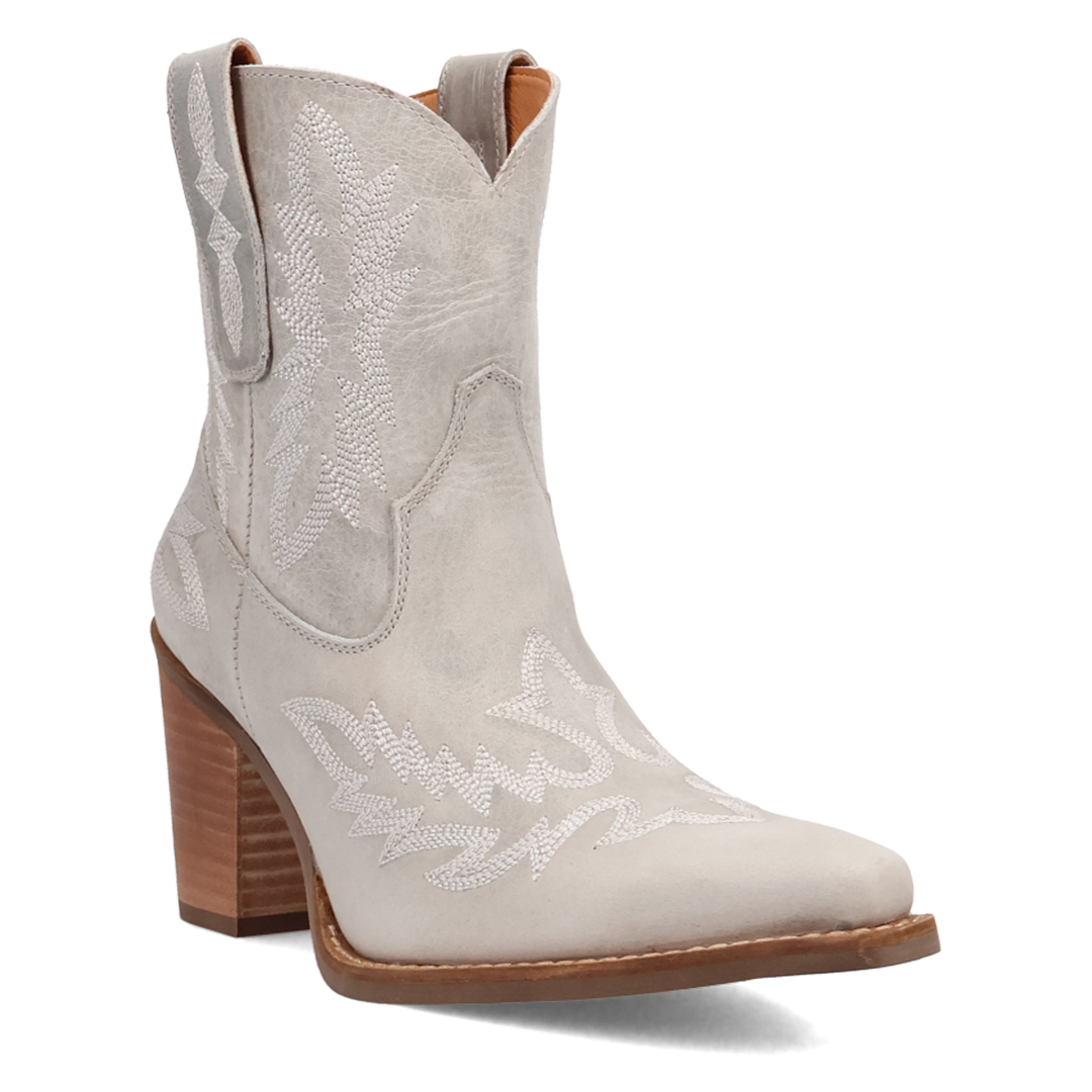 Online Exclusive | Dingo | Rocky Top Leather Bootie in White **PREORDER