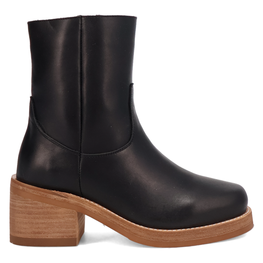 Online Exclusive | Dingo | Roxy Leather Bootie in Black **PREORDER