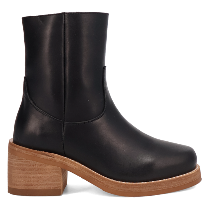 Online Exclusive | Dingo | Roxy Leather Bootie in Black **PREORDER