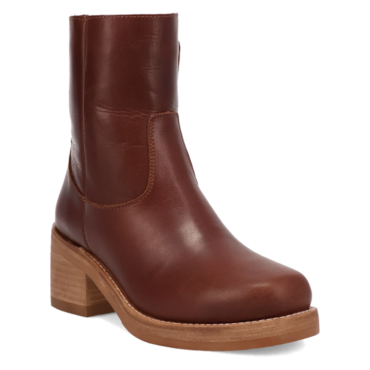 Online Exclusive | Dingo | Roxy Leather Bootie in Brown **PREORDER