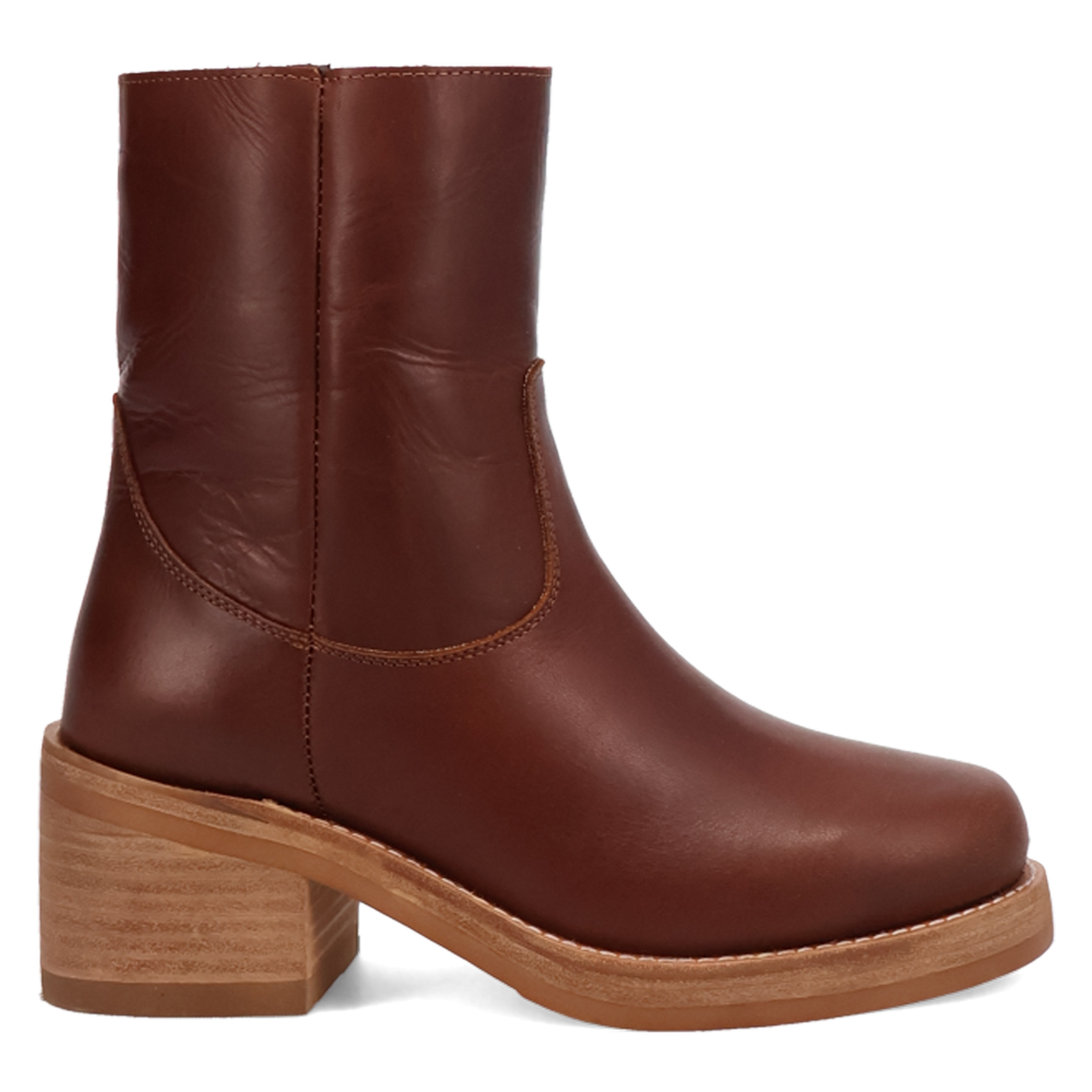 Online Exclusive | Dingo | Roxy Leather Bootie in Brown **PREORDER