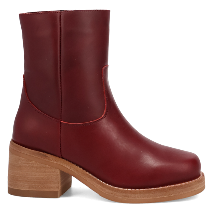 Online Exclusive | Dingo | Roxy Leather Bootie in Maroon **PREORDER