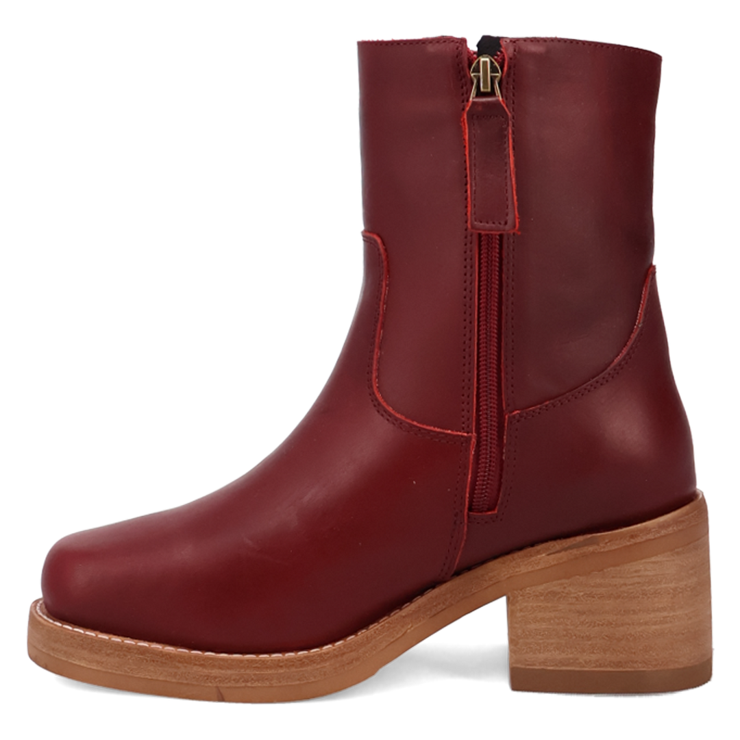 Online Exclusive | Dingo | Roxy Leather Bootie in Maroon **PREORDER