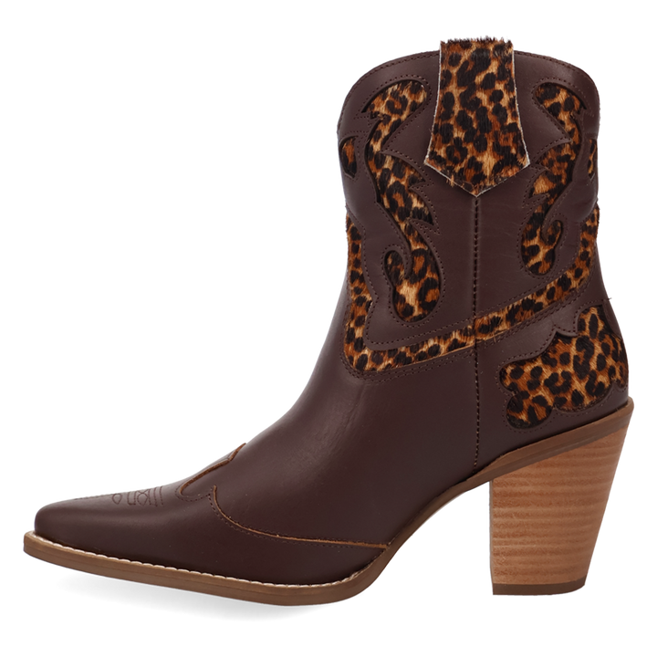 Online Exclusive | Dingo | Run Wild Leather Bootie in Brownleopard **PREORDER