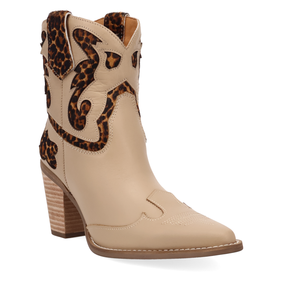 Online Exclusive | Dingo | Run Wild Leather Bootie in Sand Leopard **PREORDER