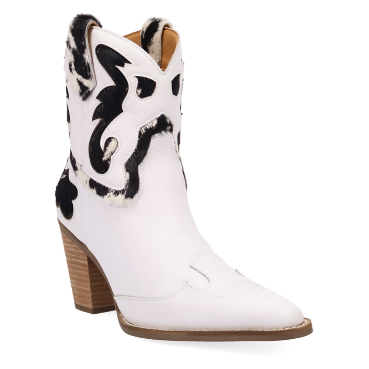 Online Exclusive | Dingo | Run Wild Leather Bootie in Whitecow **PREORDER