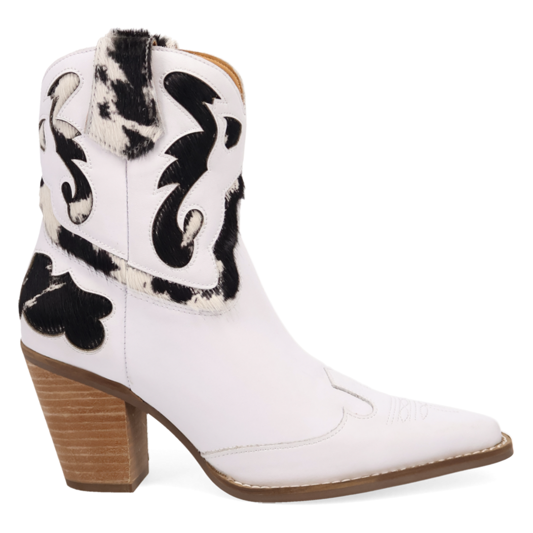 Online Exclusive | Dingo | Run Wild Leather Bootie in Whitecow **PREORDER