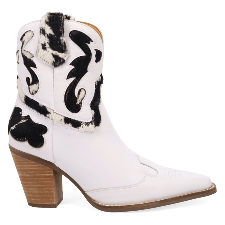 Online Exclusive | Dingo | Run Wild Leather Bootie in Whitecow **PREORDER