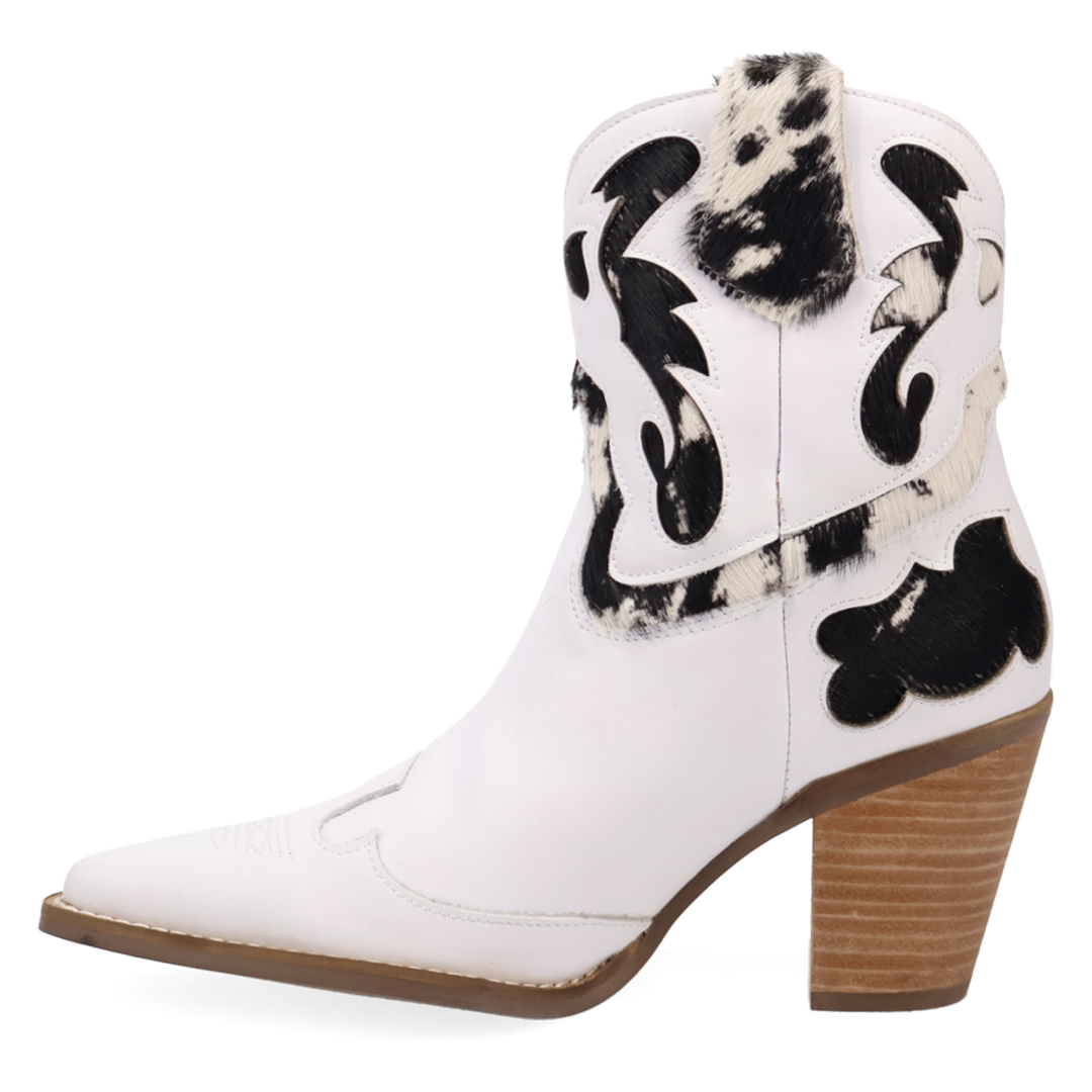 Online Exclusive | Dingo | Run Wild Leather Bootie in Whitecow **PREORDER