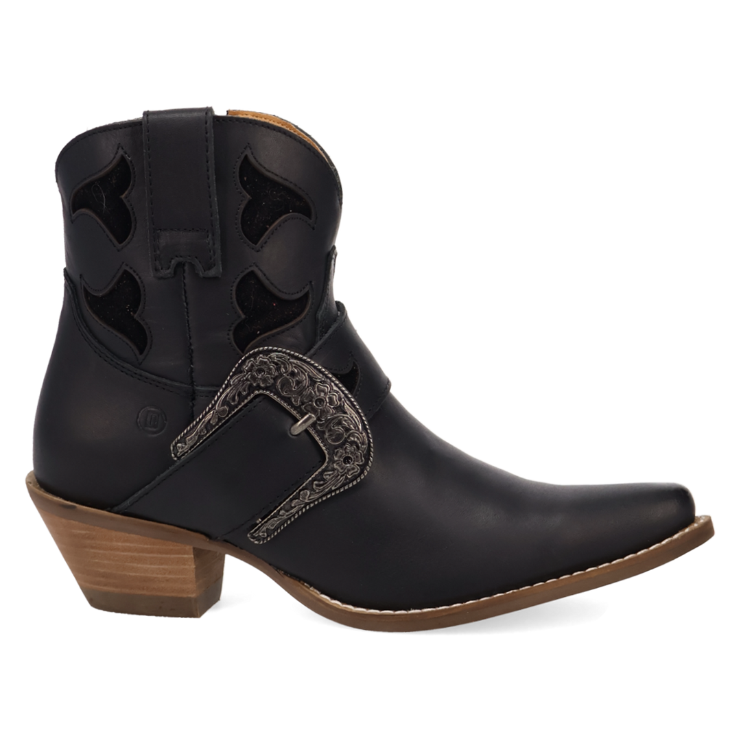 Online Exclusive | Dingo | Saddle Up Leather Bootie in Black **PREORDER