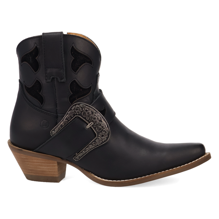 Online Exclusive | Dingo | Saddle Up Leather Bootie in Black **PREORDER