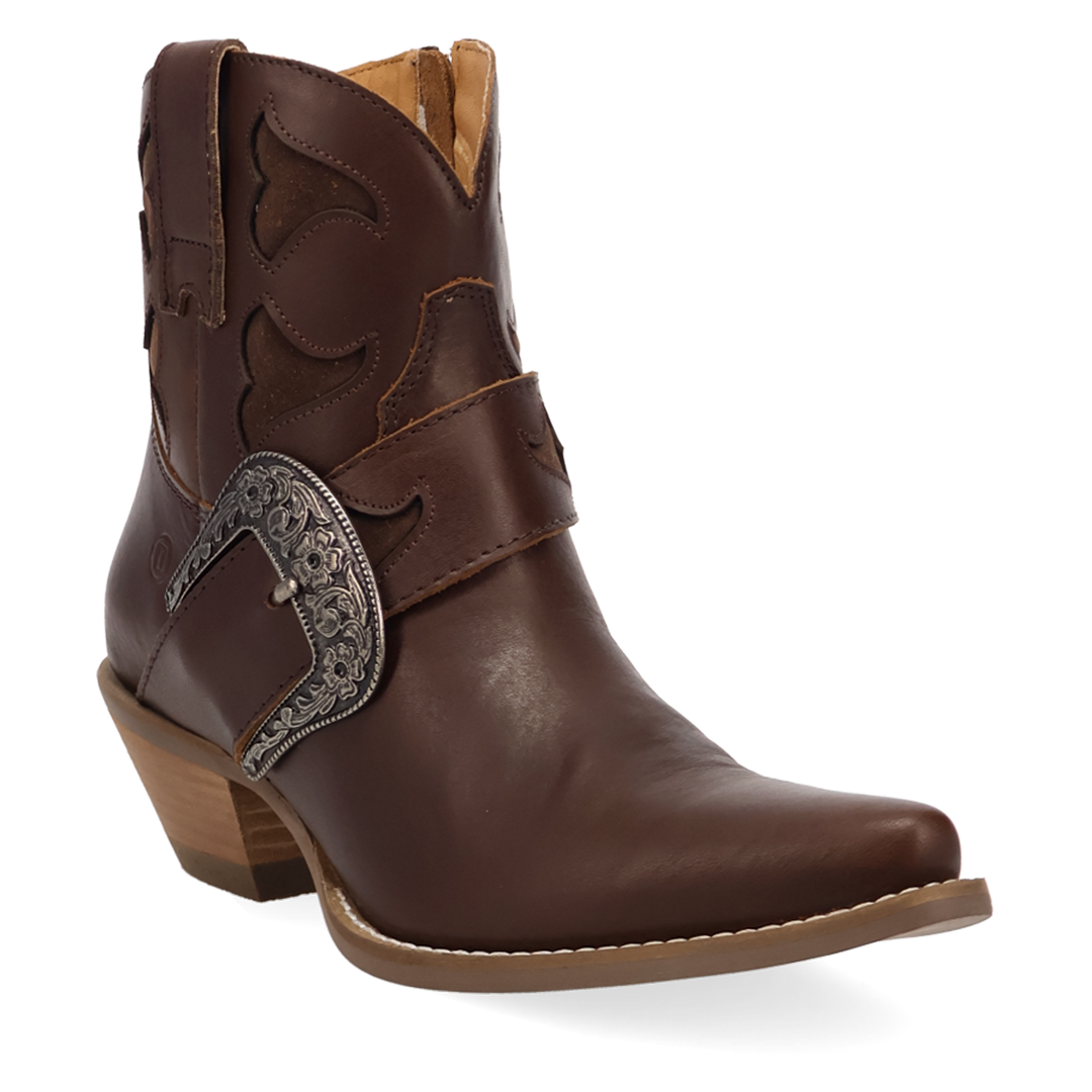 Online Exclusive | Dingo | Saddle Up Leather Bootie in Brown **PREORDER
