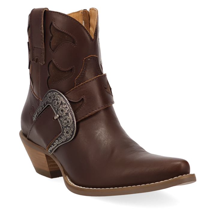 Online Exclusive | Dingo | Saddle Up Leather Bootie in Brown **PREORDER
