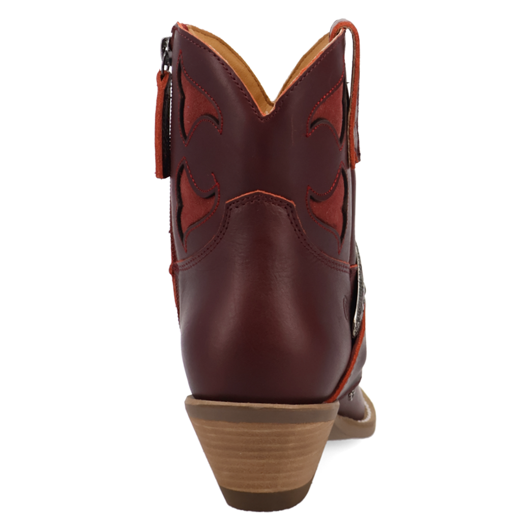 Online Exclusive | Dingo | Saddle Up Leather Bootie in Maroon **PREORDER