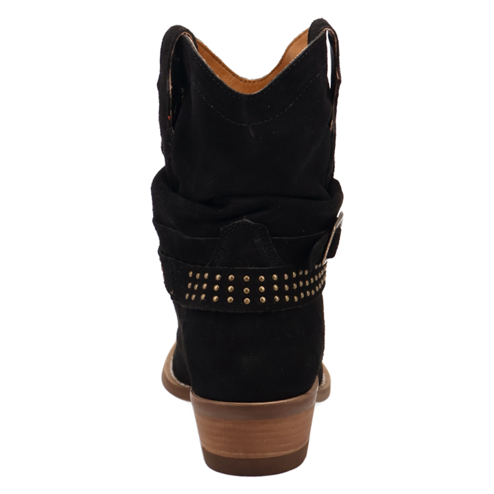 Online Exclusive | Dingo | Scrunchy Suede Bootie in Black **PREORDER