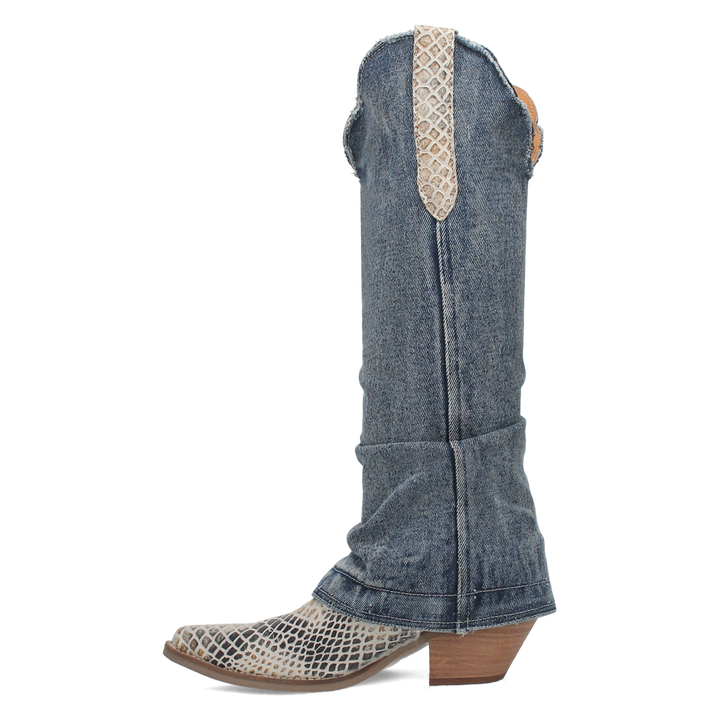 Online Exclusive | Dingo | Shabby Leather Boot in Blue **PREORDER