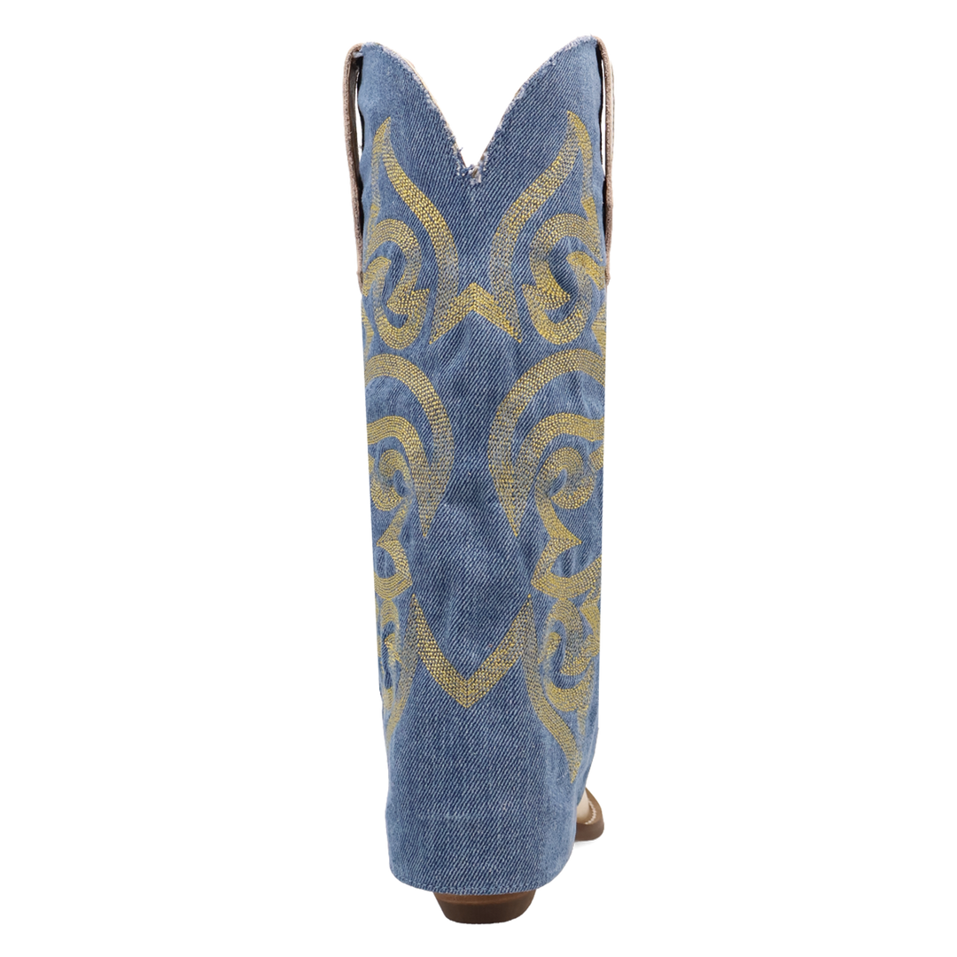 Online Exclusive | Dingo | Southern Sass Leather Boot in Gold and Blue **PREORDER