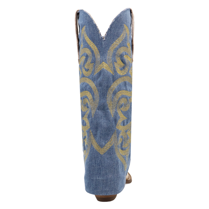 Online Exclusive | Dingo | Southern Sass Leather Boot in Gold and Blue **PREORDER