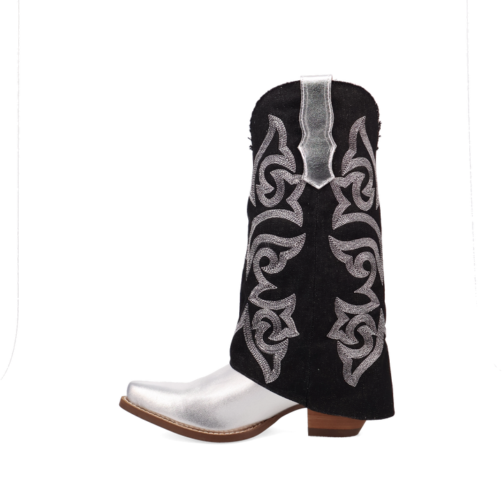 Online Exclusive | Dingo | Southern Sass Leather Boot in Silver and Blue **PREORDER