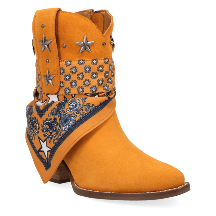 Online Exclusive | Dingo | Sundance Suede Bootie in Orange **PREORDER