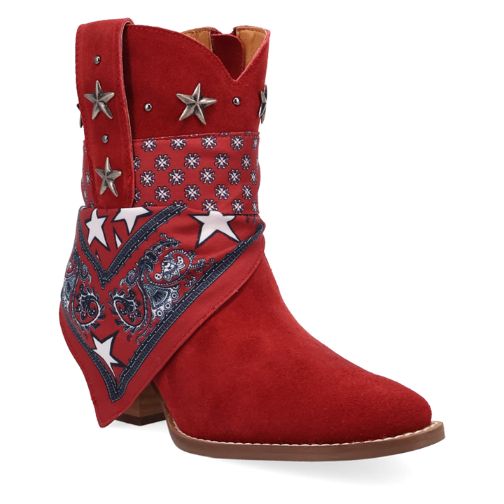 Online Exclusive | Dingo | Sundance Suede Bootie in Red **PREORDER
