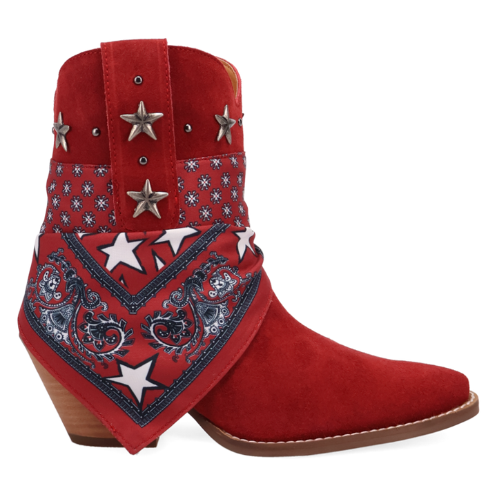 Online Exclusive | Dingo | Sundance Suede Bootie in Red **PREORDER