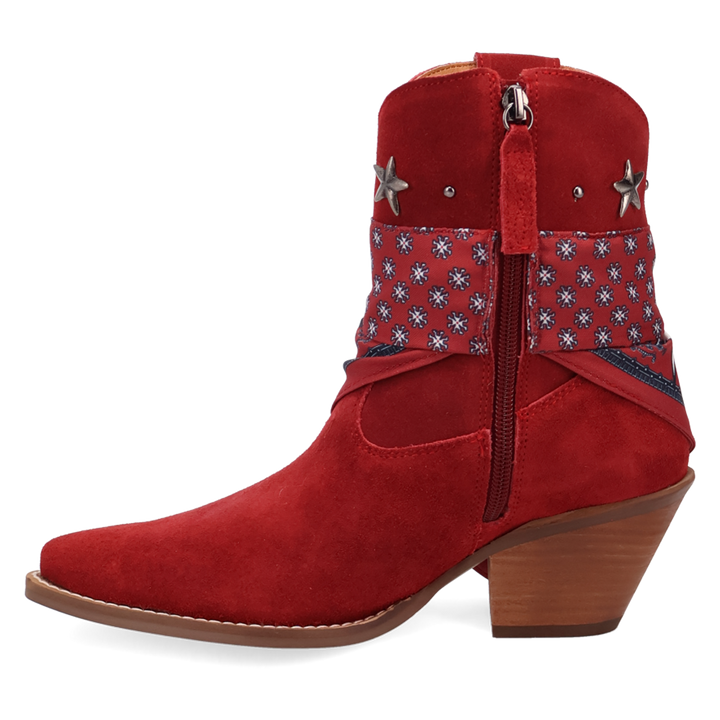 Online Exclusive | Dingo | Sundance Suede Bootie in Red **PREORDER