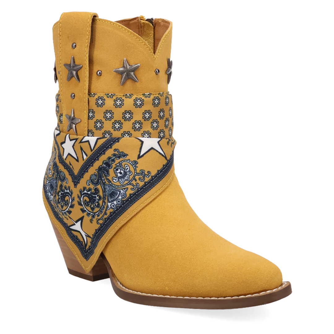 Online Exclusive | Dingo | Sundance Suede Bootie in Yellow **PREORDER