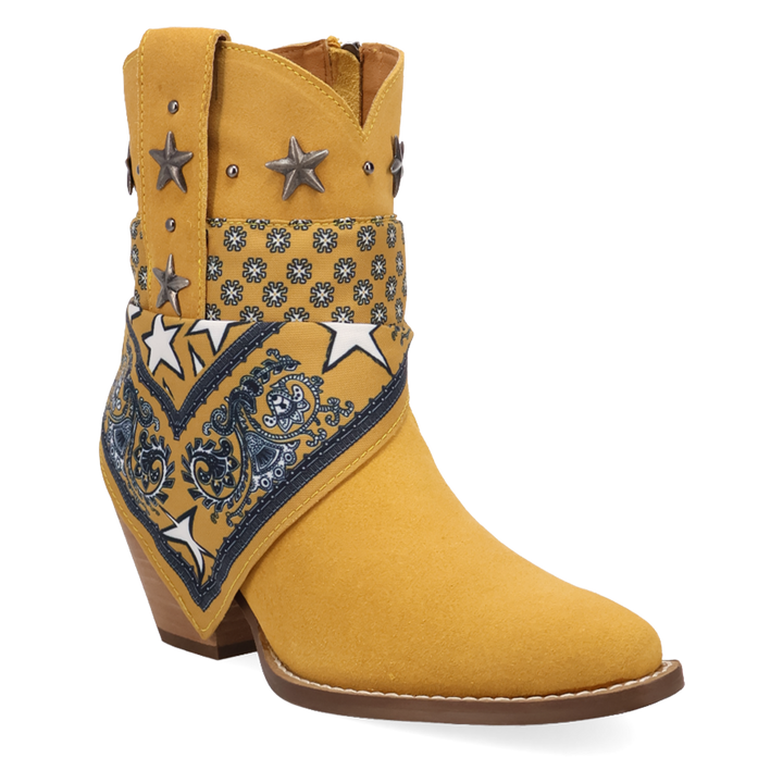Online Exclusive | Dingo | Sundance Suede Bootie in Yellow **PREORDER