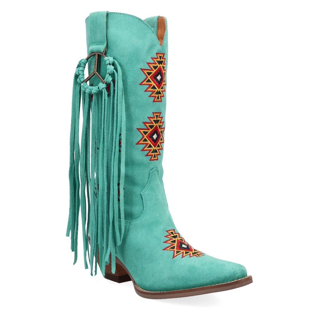 Online Exclusive | Dingo | Sweet Dreams Leather Boot in Green **PREORDER