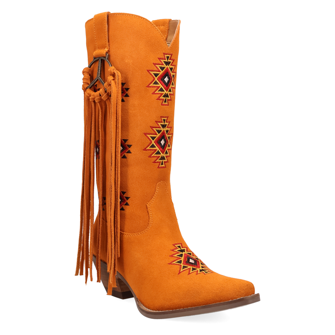 Online Exclusive | Dingo | Sweet Dreams Leather Boot in Orange **PREORDER