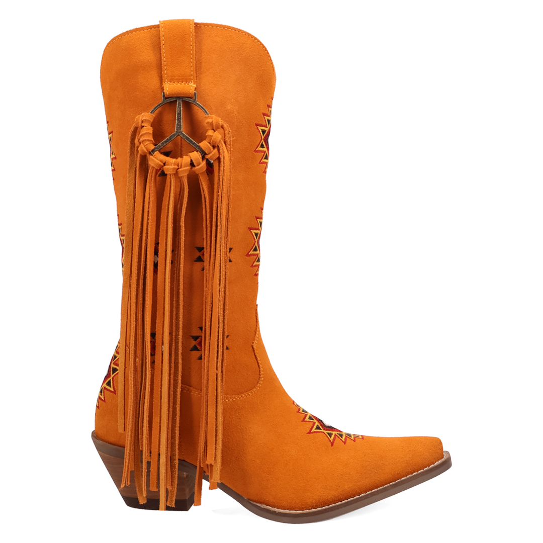 Online Exclusive | Dingo | Sweet Dreams Leather Boot in Orange **PREORDER
