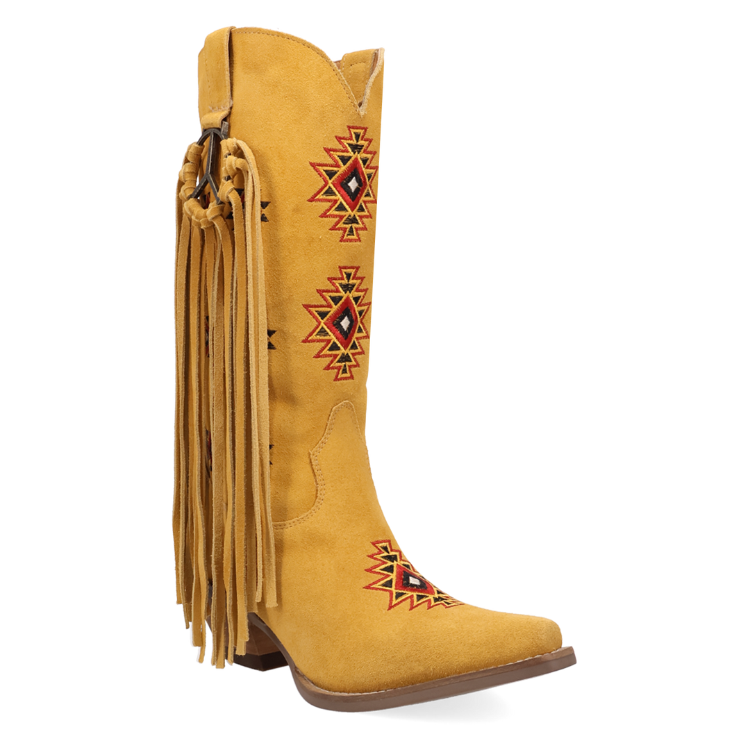 Online Exclusive | Dingo | Sweet Dreams Leather Boot in Yellow **PREORDER