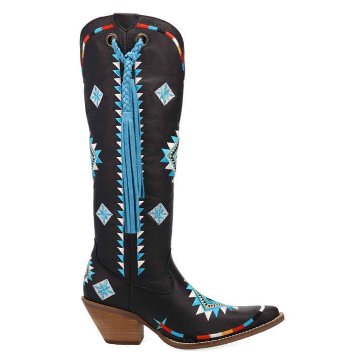 Online Exclusive | Dingo | Terracotta Leather Boot in Black **PREORDER