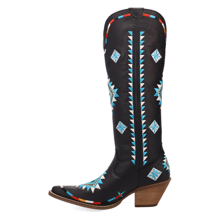 Online Exclusive | Dingo | Terracotta Leather Boot in Black **PREORDER