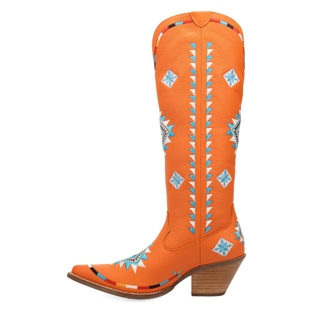 Online Exclusive | Dingo | Terracotta Leather Boot in Orange **PREORDER