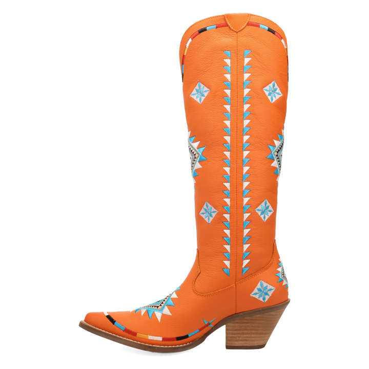Online Exclusive | Dingo | Terracotta Leather Boot in Orange **PREORDER