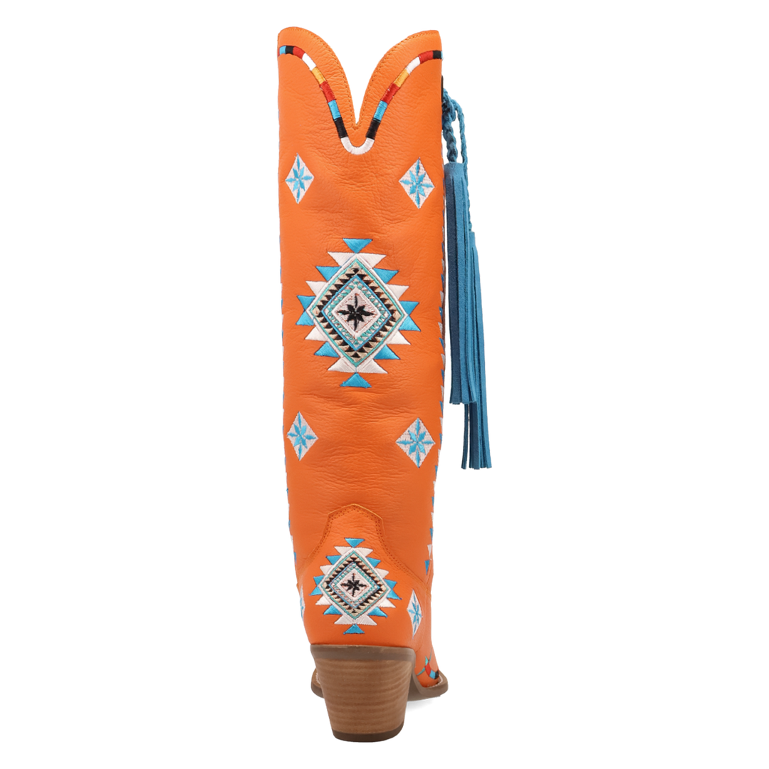 Online Exclusive | Dingo | Terracotta Leather Boot in Orange **PREORDER