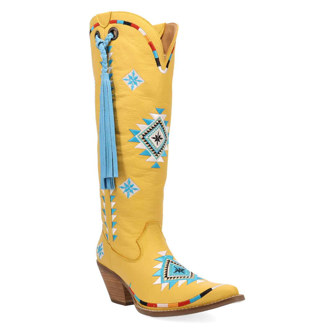Online Exclusive | Dingo | Terracotta Leather Boot in Yellow **PREORDER