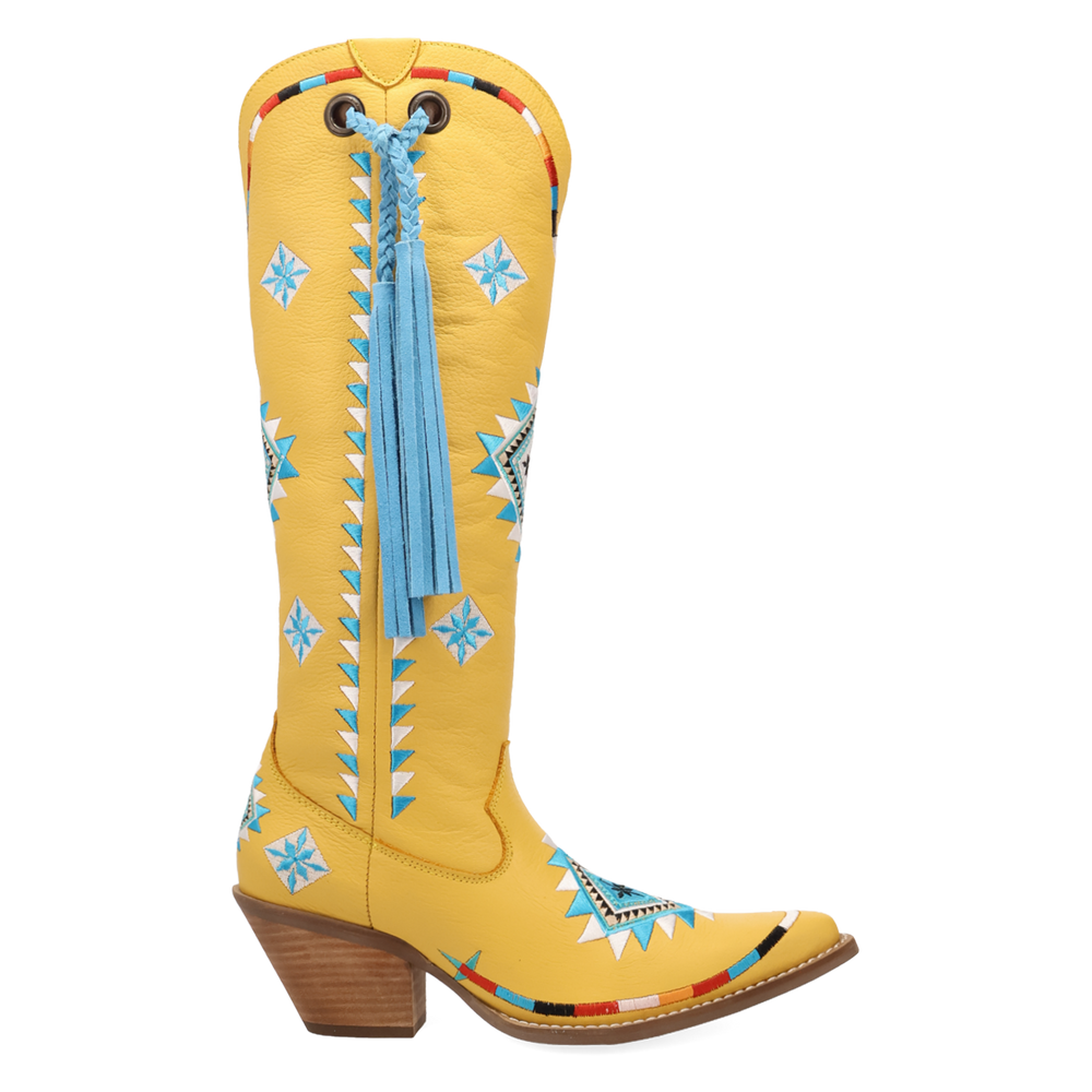 Online Exclusive | Dingo | Terracotta Leather Boot in Yellow **PREORDER
