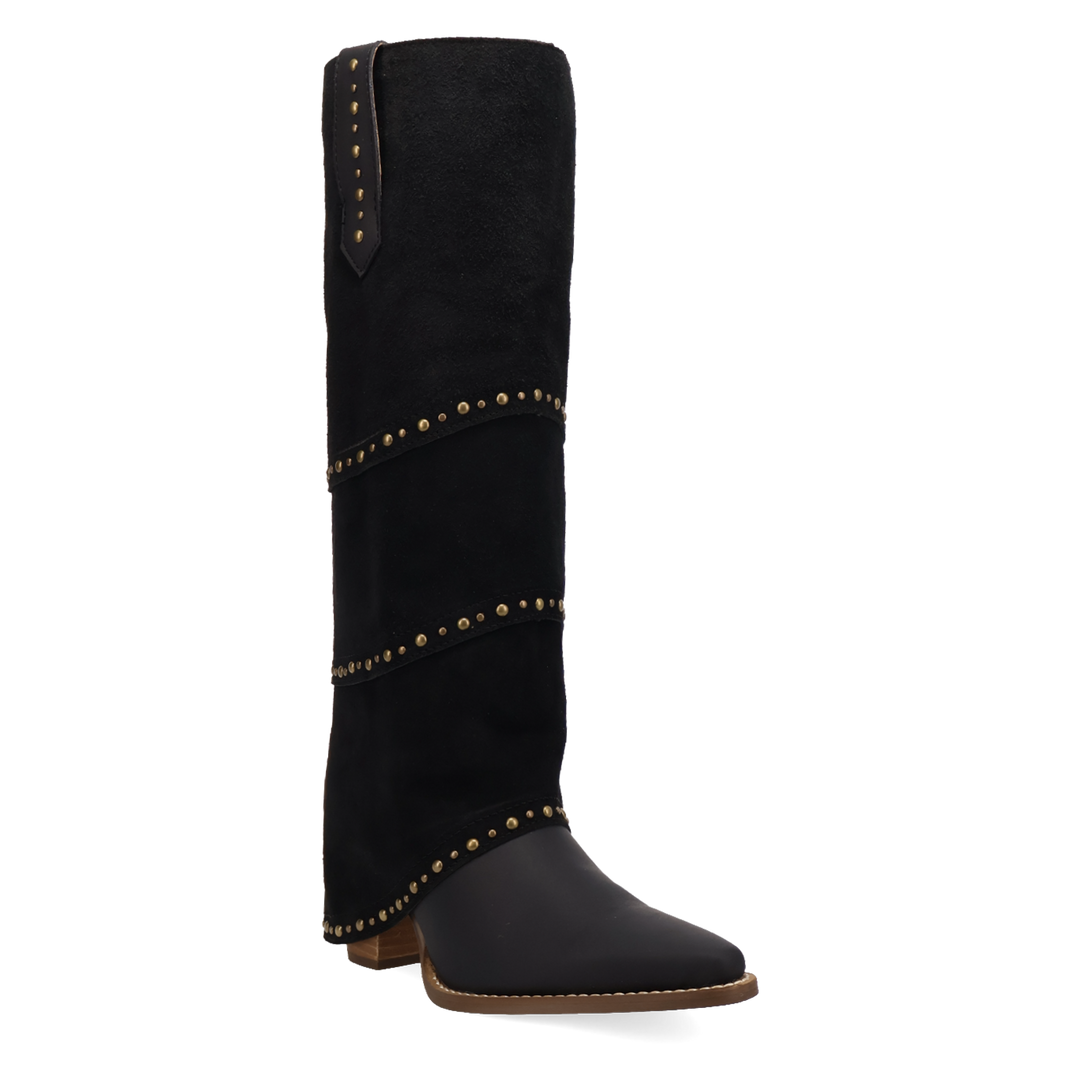 Online Exclusive | Dingo | Texani Leather Boot in Black **PREORDER