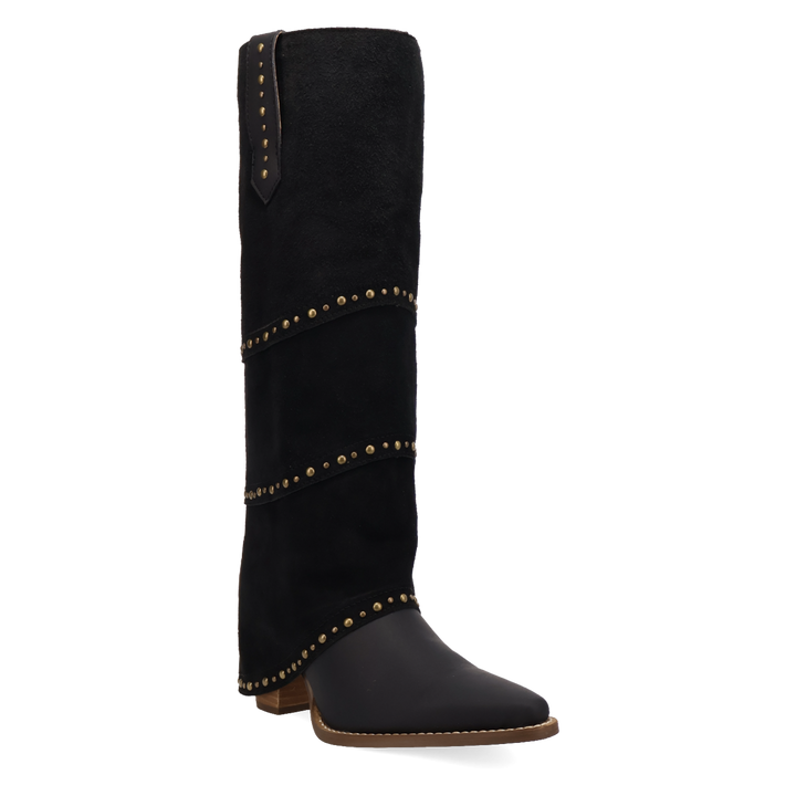 Online Exclusive | Dingo | Texani Leather Boot in Black **PREORDER